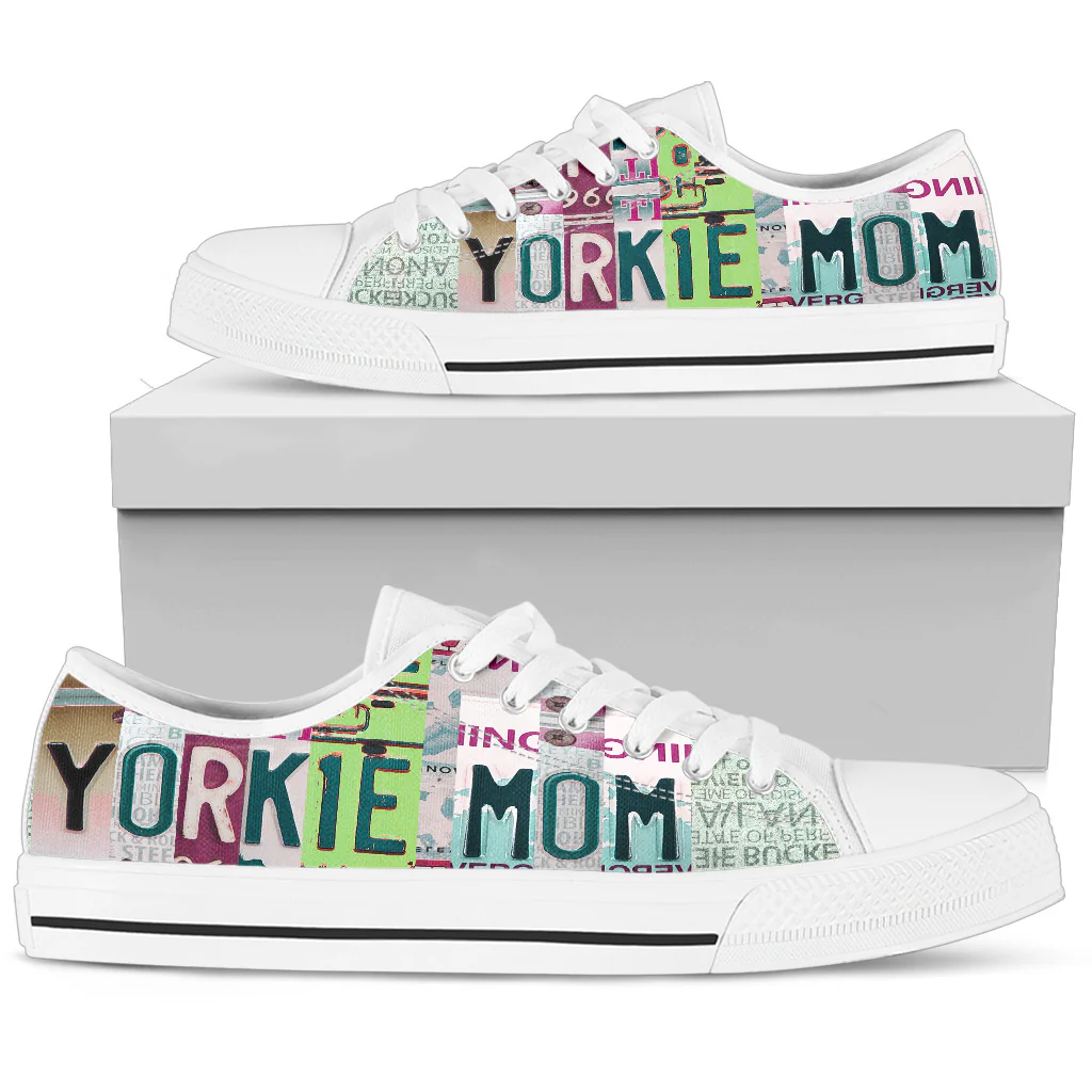 License Plate Tag Low Top Tennis Shoes